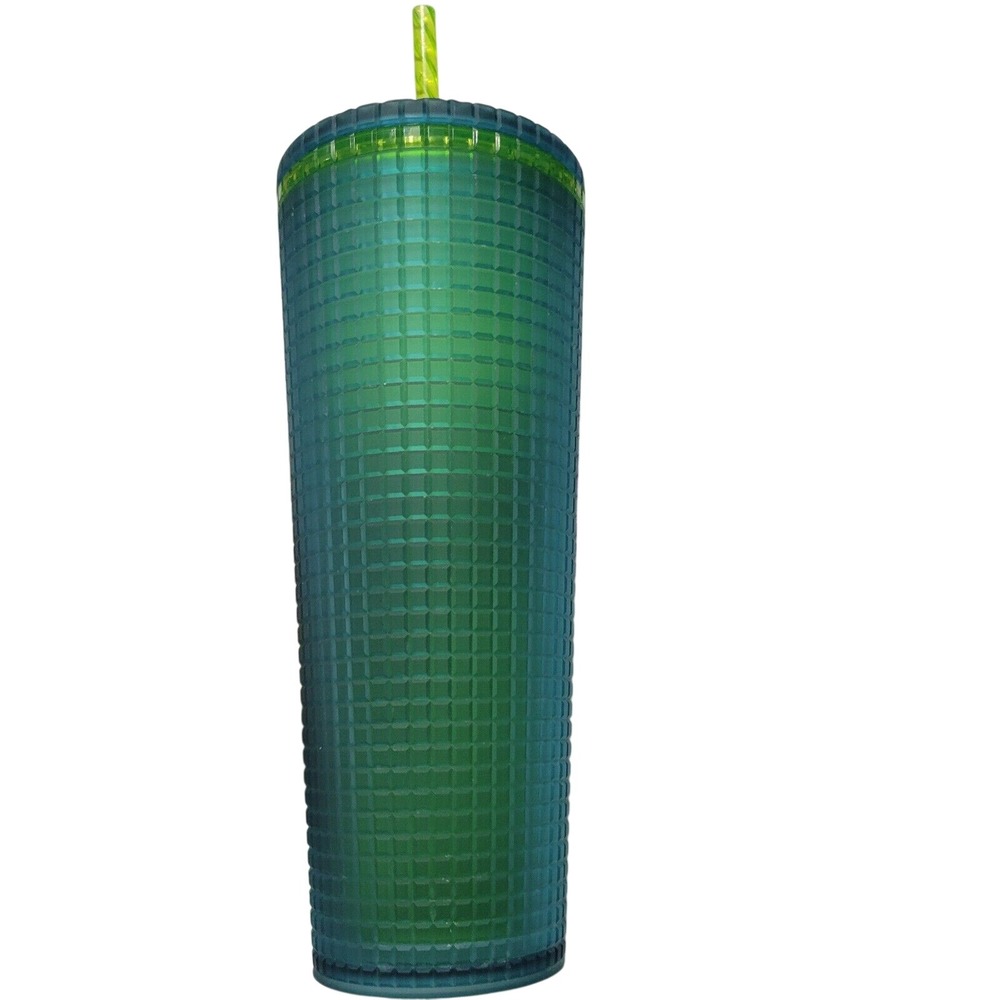 Starbucks Studded Tumbler 2022 Mountain D Green Disco Grid Prism Venti 24 oz Cup